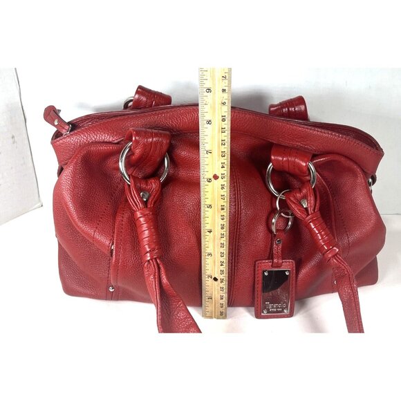 Tignanello Soft Red Leather Shoulder Bag - Picture 12 of 16